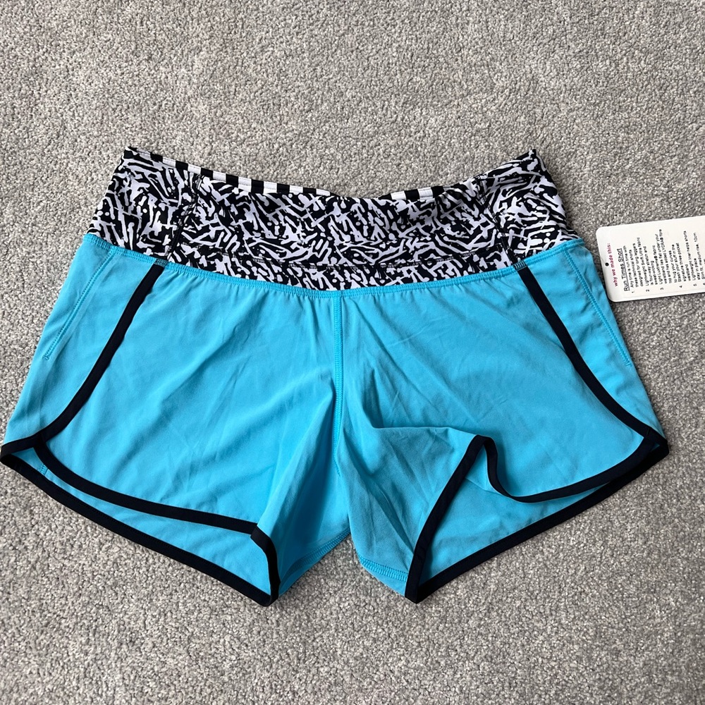 Nwt lululemon run times shorts.